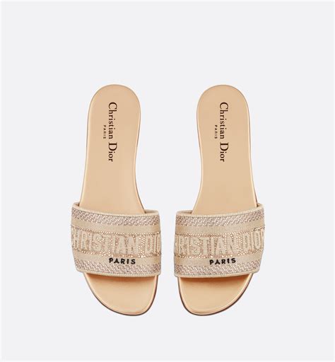 dior dway slides holt renfrew|DIOR Dway Check'N'Dior Pop Cotton Embroidery Slide Sandals.